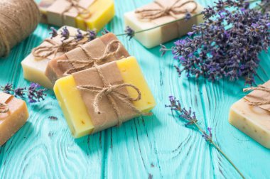 Lavander ile el yapımı doğal sabun 