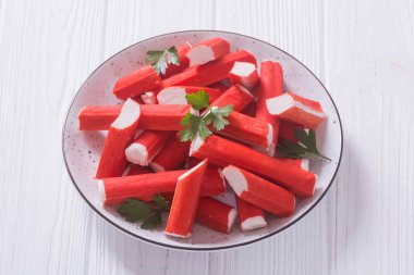 Balık proteininden yengeç çubukları 