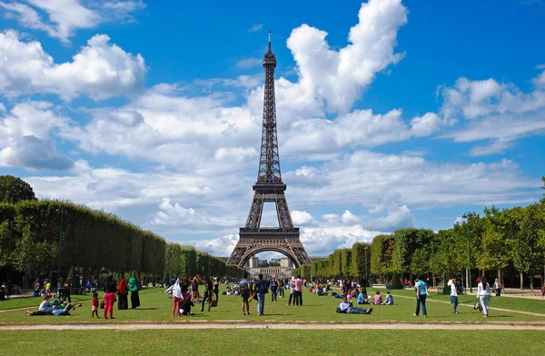 Vista Torre Eiffel París — Foto de Stock