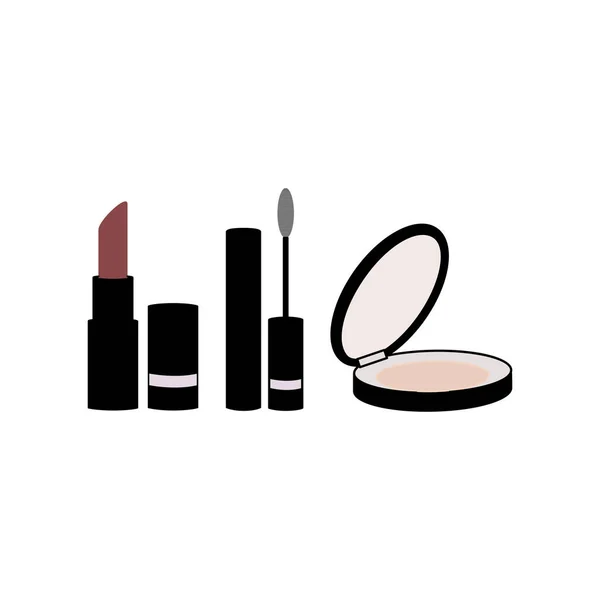 Icono Cosméticos Belleza Maquillaje Productos Cosméticos — Vector de stock
