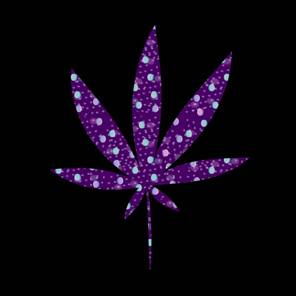 Icône Marijuana Cannabis Illustration Vectorielle Des Feuilles Végétales — Image vectorielle