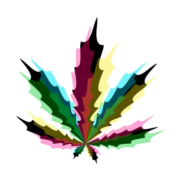 Marijuana Icône Cannabis Illustration Vectorielle Des Feuilles Végétales Vecteur En Vente