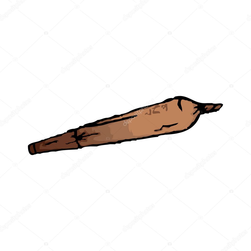 Marijuana joint or spliff. Medical marijuana rolled cigarette.