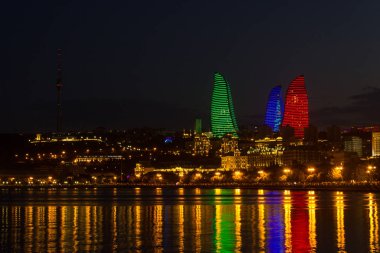 2018, Azerbaycan, su manzaralı geceleri