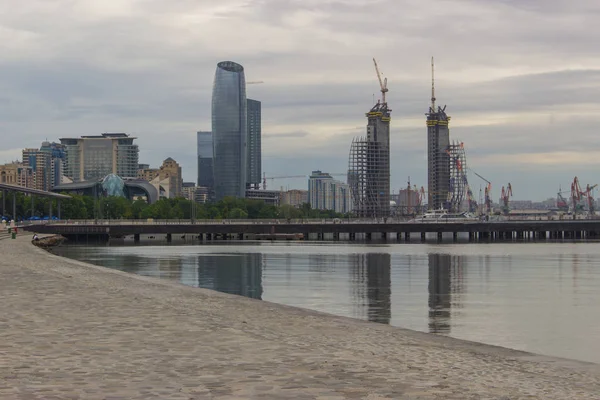 Азербайджан 2018 Год Набережная Баку — стоковое фото