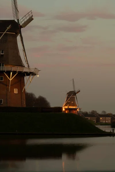 Mills Stronghold Old Dutch Town — Stock Photo, Image