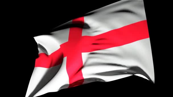 イングランド アニメーションの旗 — ストック動画