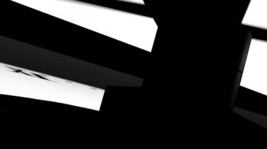 Hızlı saat dönüm üzerinde yuvarlak saat eller. 3D animasyon sahne.