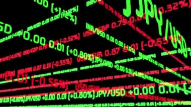 Borsa döviz fiyatları veya kamera tarafından geçen tırnak 