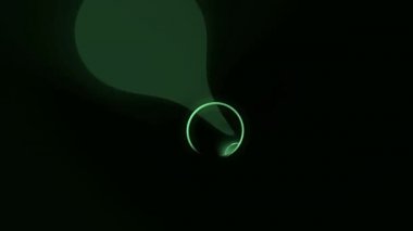 Uçan parlayan tünelinden 3d döngü animasyon