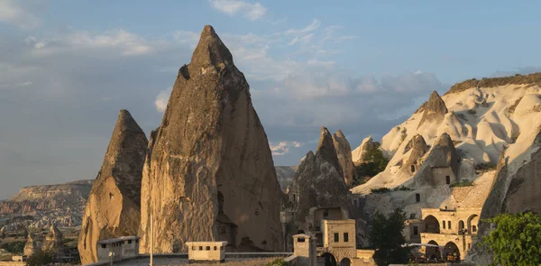 Dwellings in the cliffs of Cappadocia — Stock Photo, Image