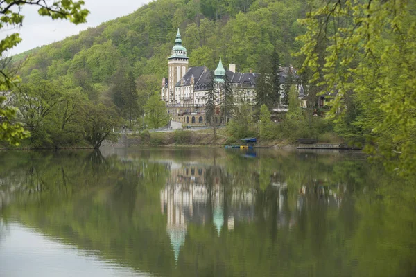 Fliederfarbener Palast im Frühling — Stockfoto