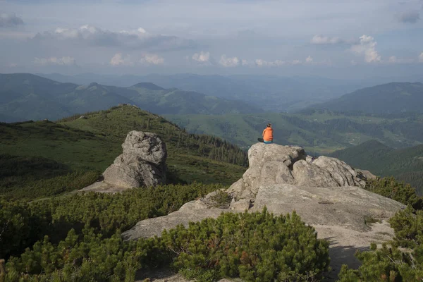 Meditation over landscape — Stock Image Meditation over landscape Stock Image