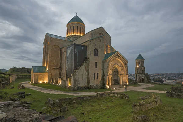 Illuminated Bagrati Cathedral — Stock Photo, Image