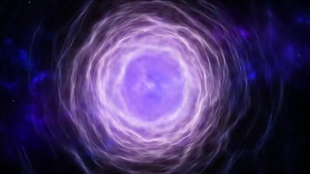 Voyager Travers Univers Avec Boucle Étoiles — Video