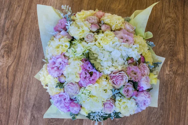 Flower Box of Pink Roses,Peonies and Hydrangea