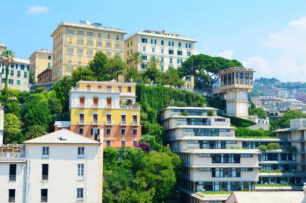 Paysage Urbain Centre Historique Gênes Italie Haut Vue Aérienne — Photo