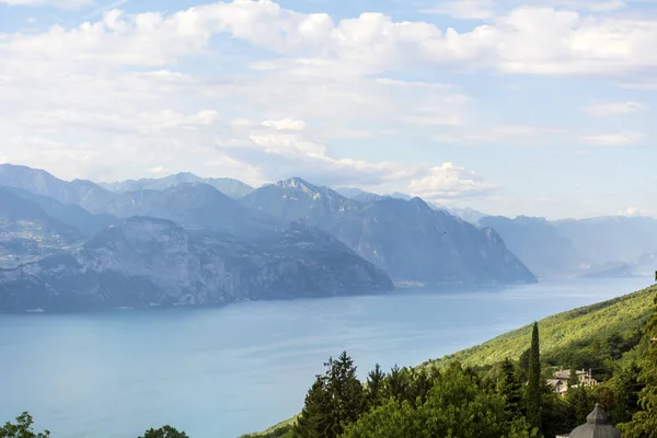 Lago Como Itália Como Lake Background — Fotografia de Stock