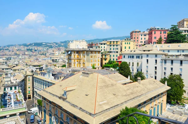 Paysage Urbain Centre Historique Gênes Italie Haut Vue Aérienne — Photo