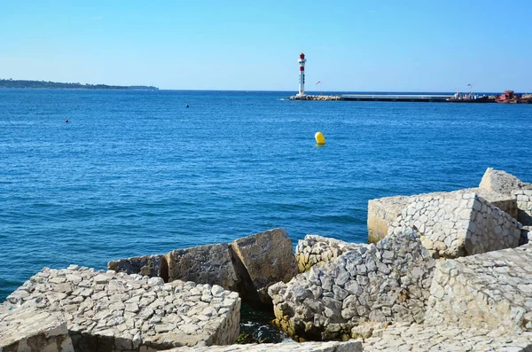 Ciudad Playa Cannes Costa Azul — Foto de Stock