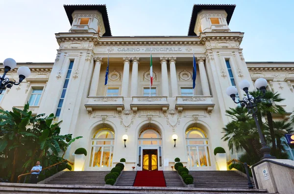 Sanremo Italia Junio 2016 Hermoso Edificio Del Casino Municipale Sanremo — Foto de Stock