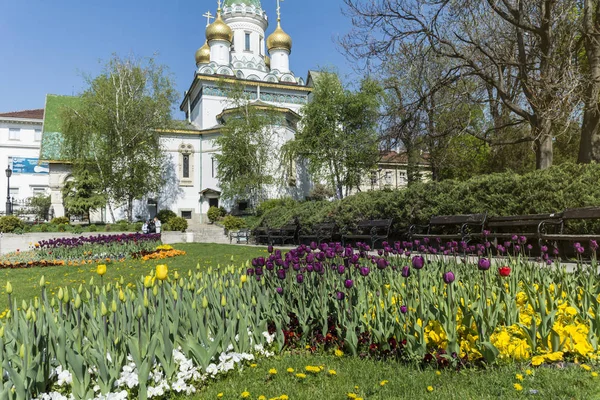 Σόφια Βουλγαρία Απριλίου Ρωσική Εκκλησία Στη Σόφια Της Βουλγαρίας Στις — Φωτογραφία Αρχείου