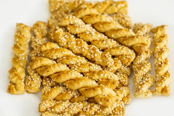 Salty sticks with sesame