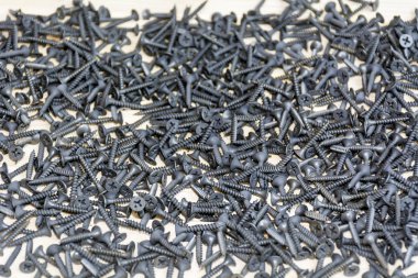 arka plan üzerinde çok sayıda vida nesne