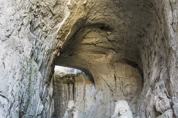 The Eyes of God cave  in Bulgaria. Prohodna Cave