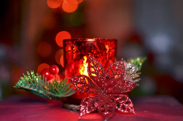 Χριστούγεννα Κερί Για Διακόσμηση — Φωτογραφία Αρχείου