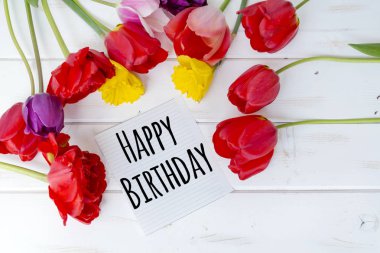 Lale çiçek ile kutlu haber