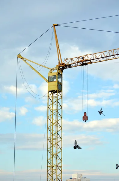 Industrial Construction Crane Sky — Stock Photo, Image