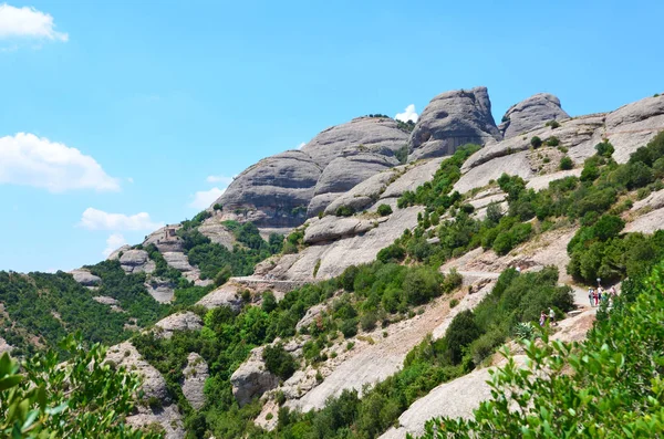 Βουνά Από Τεράστιους Βράχους Στην Ισπανία Καταλονία — Φωτογραφία Αρχείου