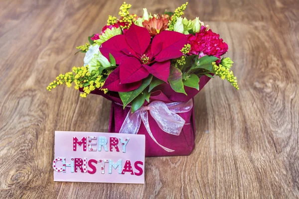 Schattig Roze Bloemen Bloeien Houten Achtergrond — Stockfoto