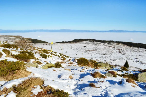 Vista Panorâmica Belo Planalto Nevado — Fotografia de Stock