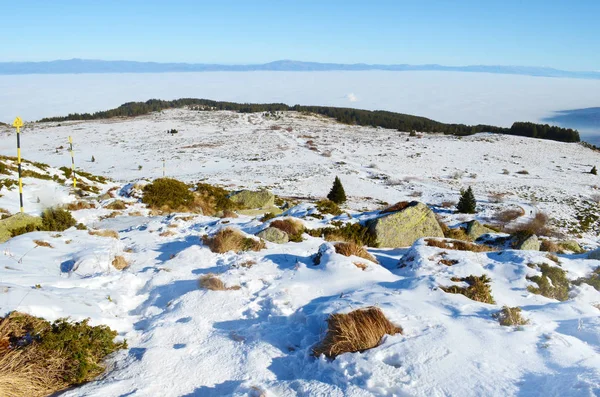 Vista Panorâmica Belo Planalto Nevado — Fotografia de Stock