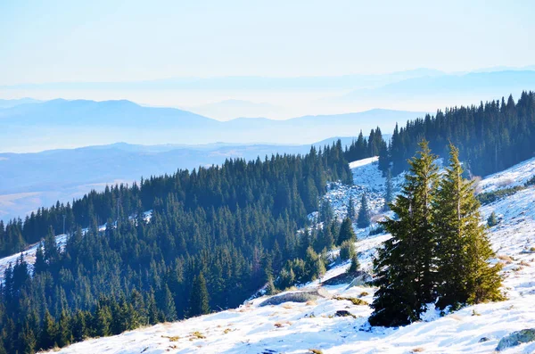 美しい雪の高原の風光明媚なビュー — ストック写真