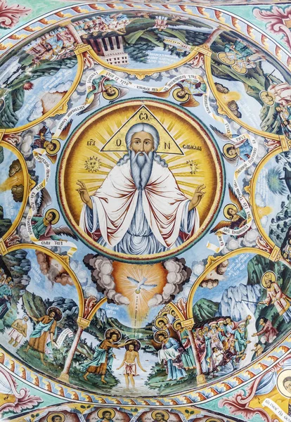 Християнські Ікони Прикрашаючи Церкву Релігійне Мистецтво — стокове фото