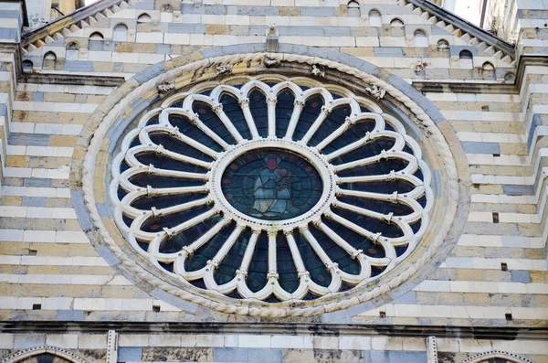 Gênova Itália Junho 2018 Detalhe Catedral San Lorenzo Gênova — Fotografia de Stock
