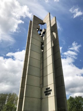 Sofya, Bulgaristan - 15 Mayıs 2019: Bulgaristan 'ın Sofya kentindeki Çanlar (Kambanite) Parkı 