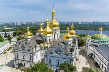 Kiev, Ukrayna - 15 Haziran 2018: Kiev Pechersk Lavra. Kiev Mağara Manastırı