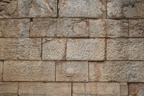 Текстура Кам Яного Фону Стародавня Сіра Стіна Блоків — стокове фото