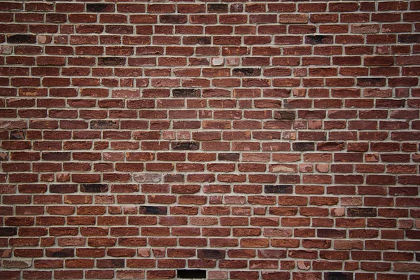 Стена Красно Коричневого Кирпича — стоковое фото