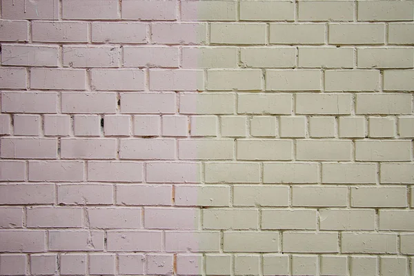 Background Texture Gray Pink Two Color Bricks Wall — Stock Photo, Image