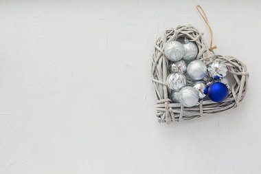 Noel kompozisyonu. Yeni yıl kompozisyonu. Gümüş Noel 