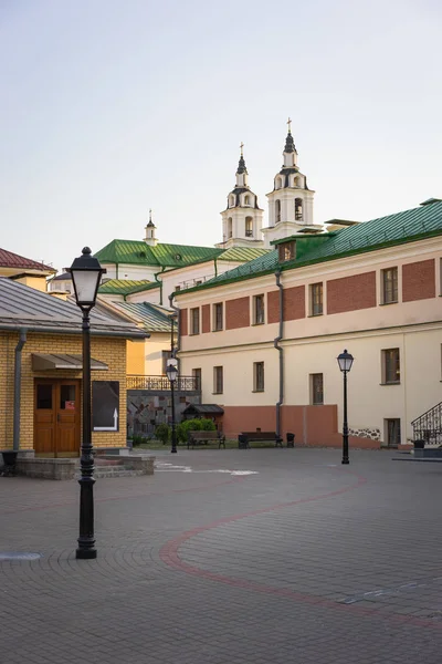 Minsk Biélorussie Mai 2018 Centre Historique Minsk Avec Patios Confortables — Photo