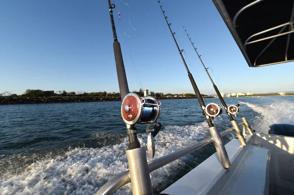 Fishing Rods Boat — Stock Photo, Image