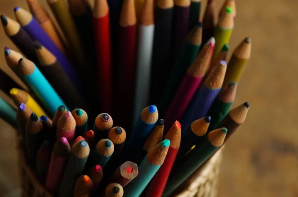 color pencils, crayons background