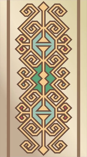 Östra Arabisk Mellersta Asiatiska Persiska Prydnad Färgade Färger Kåver — Stock vektor