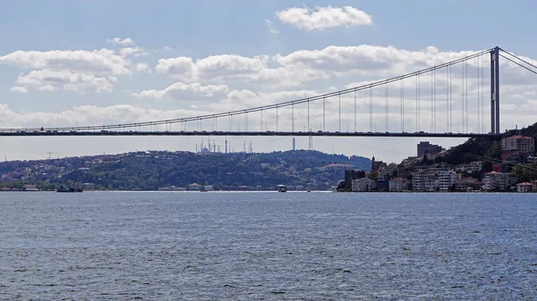 Kanal Istanbul Türkiye üzerinden Boğaziçi Köprüsü